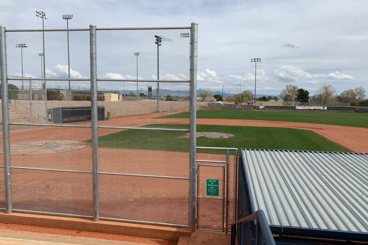 (Hali Bernstein Saylor/Boulder City Review) Whalen Field, as seen on Monday, March 16, where Bo ...