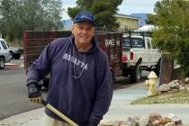 (Celia Shortt Goodyear/Boulder City Review) Glenn Frank is one Boulder City resident who is foc ...