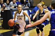 Boulder City High School senior guard Keely Alexander, seen in action Jan. 14, was named to the ...