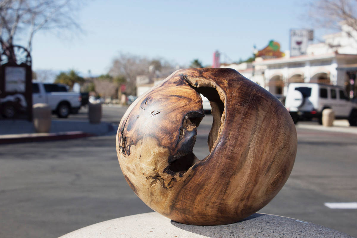 (Braxton Wirthlin) A piece of rosewood was used by Boulder City artist and woodworker Braxton W ...