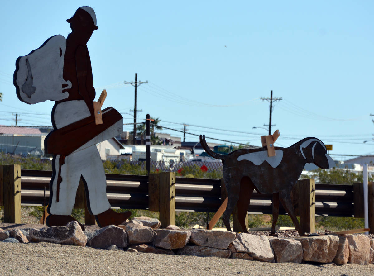Celia Shortt Goodyear/Boulder City Review Metal sculptures installed as part of the complete st ...