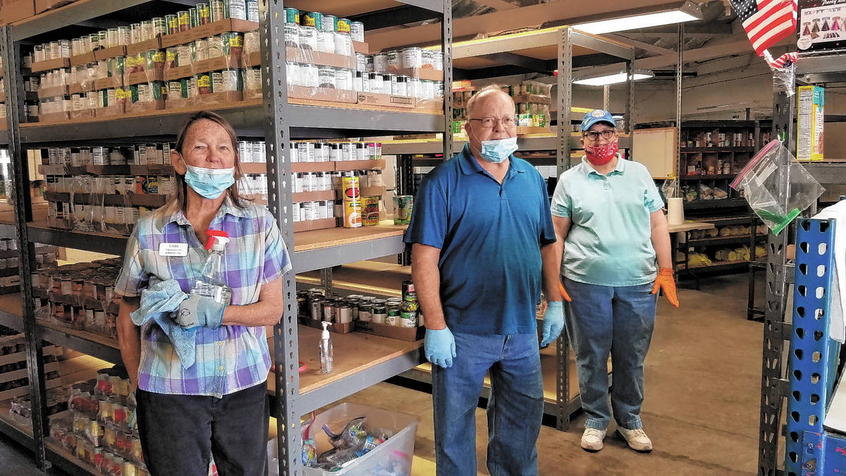 Celia Shortt Goodyear/Boulder City Review Emergency Aid of Boulder City volunteers, from left, ...
