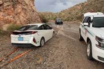 (Lake Mead National Recreation Area) Rangers at Lake Mead National Recreation Area assisted str ...