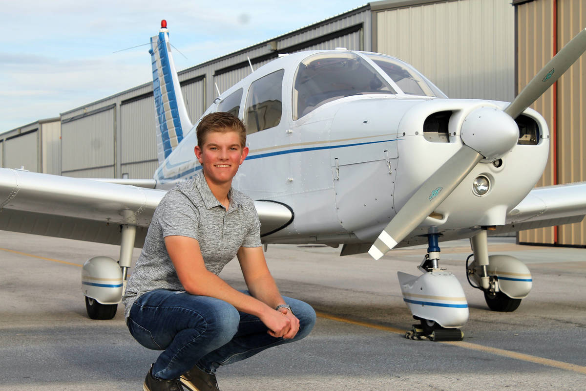 Rebecca Key Graduating senior Landon Key just earned his commercial pilot's license, one day af ...