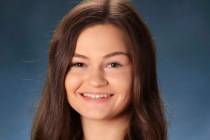 (Hope Blatchford) Hope Blatchford said she feels fortunate to have attended Boulder City High S ...