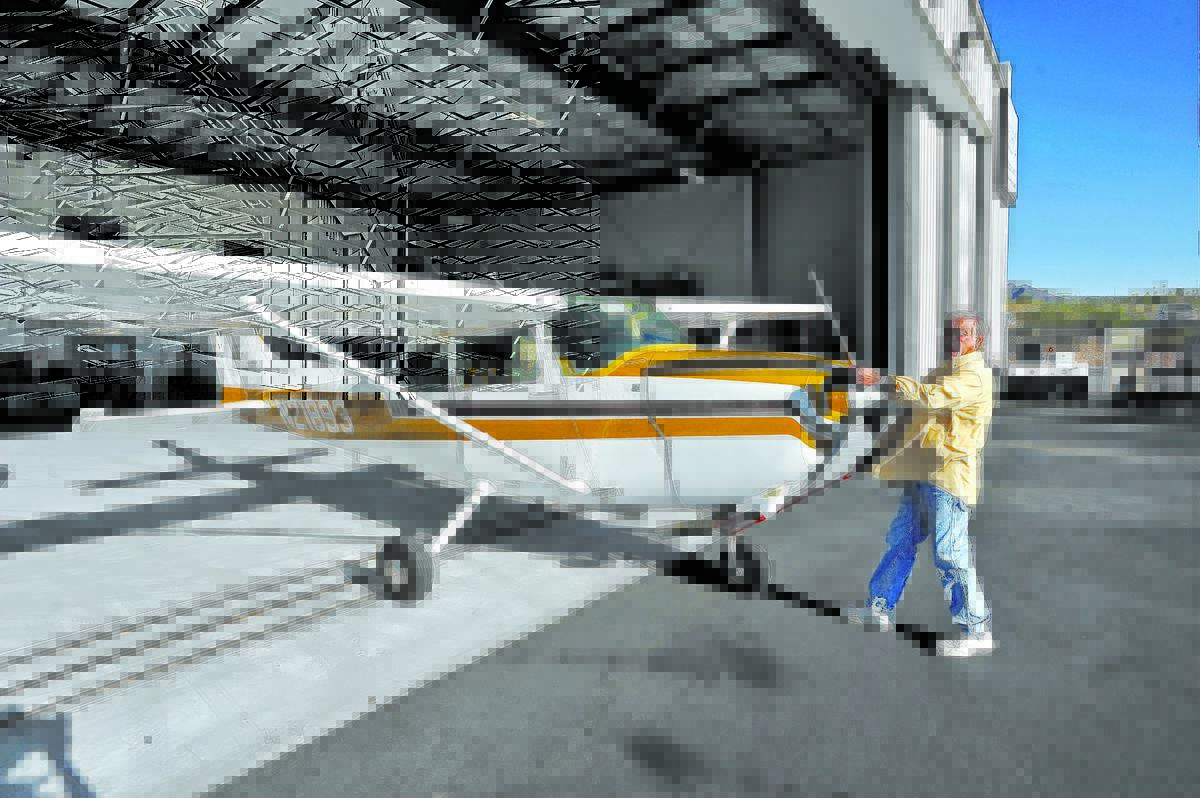Hangars at Boulder City Municipal Airport will revert to city ownership when leases for the pro ...
