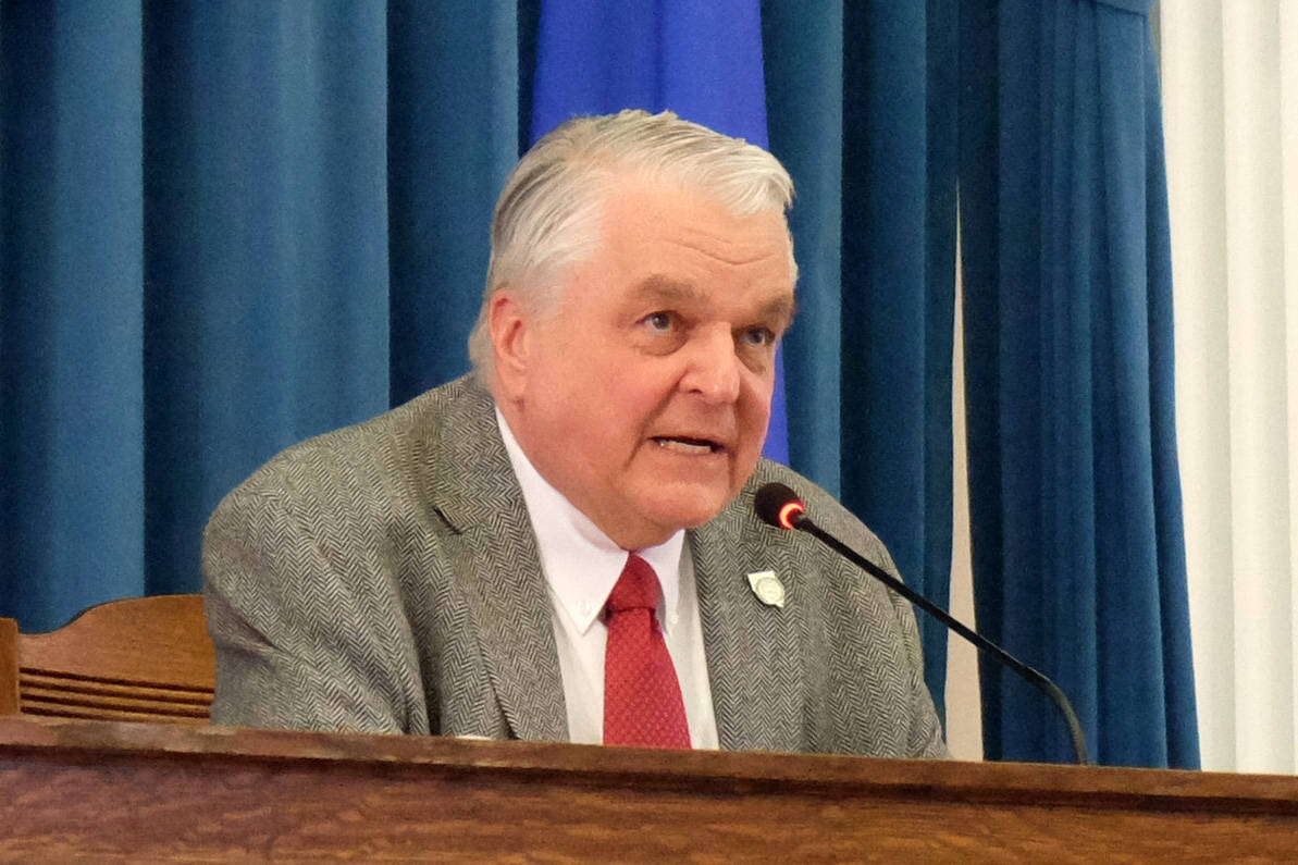 Gov. Steve Sisolak, seen in Carson City on April 16, announced Tuesday that Phase Two of the Ro ...