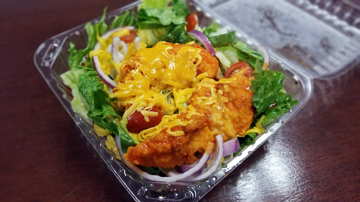 Celia Shortt Goodyear/Boulder City Review Chilly Jilly'z Fire & Ice Salad features two pieces o ...