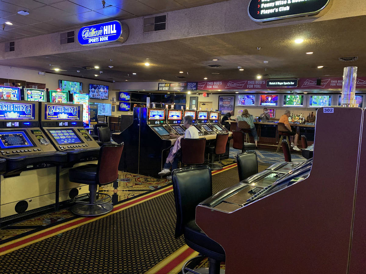 (Hali Bernstein Saylor/Boulder City Review) Chairs have been removed and slot machines remain t ...