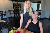 (Hali Bernstein Saylor/Boulder City Review) Jamie Ashby, seated, joined by her daughter Zoe Jew ...