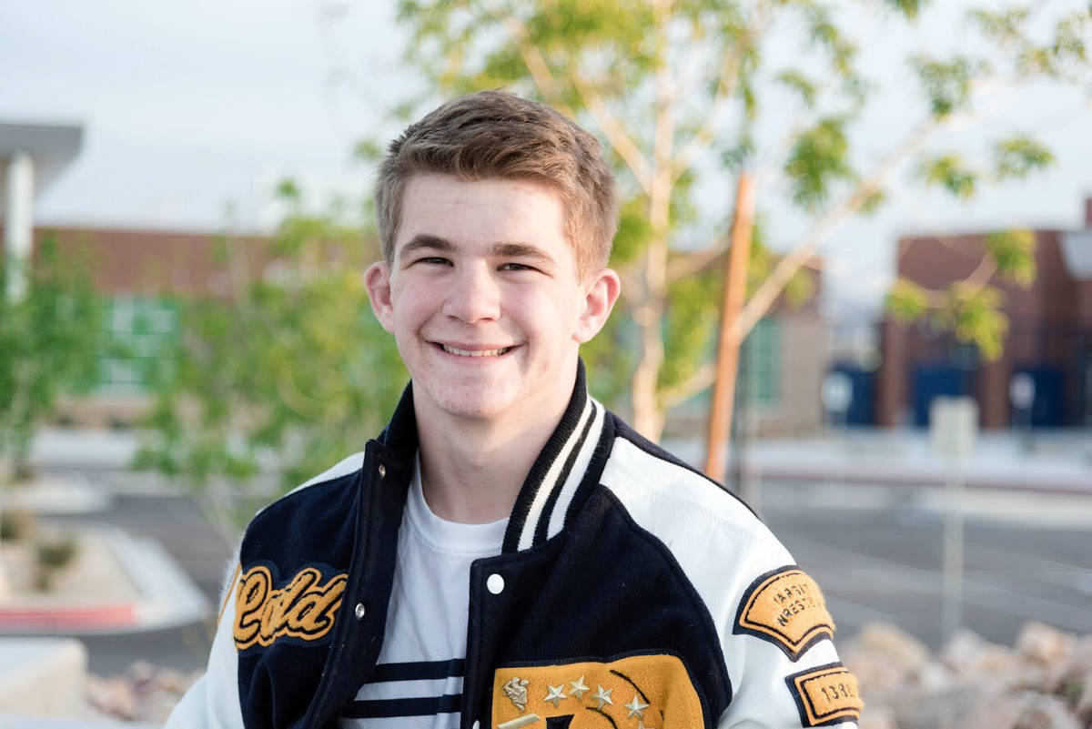 (Kim Cox) Ladd Cox, who just graduated from Boulder City High School, was named one of 10 schol ...