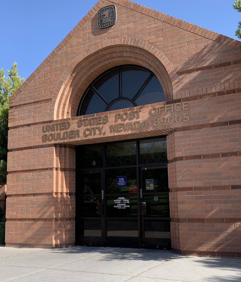 (Hali Bernstein Saylor/Boulder City Review) United States Postal Service officials have determi ...