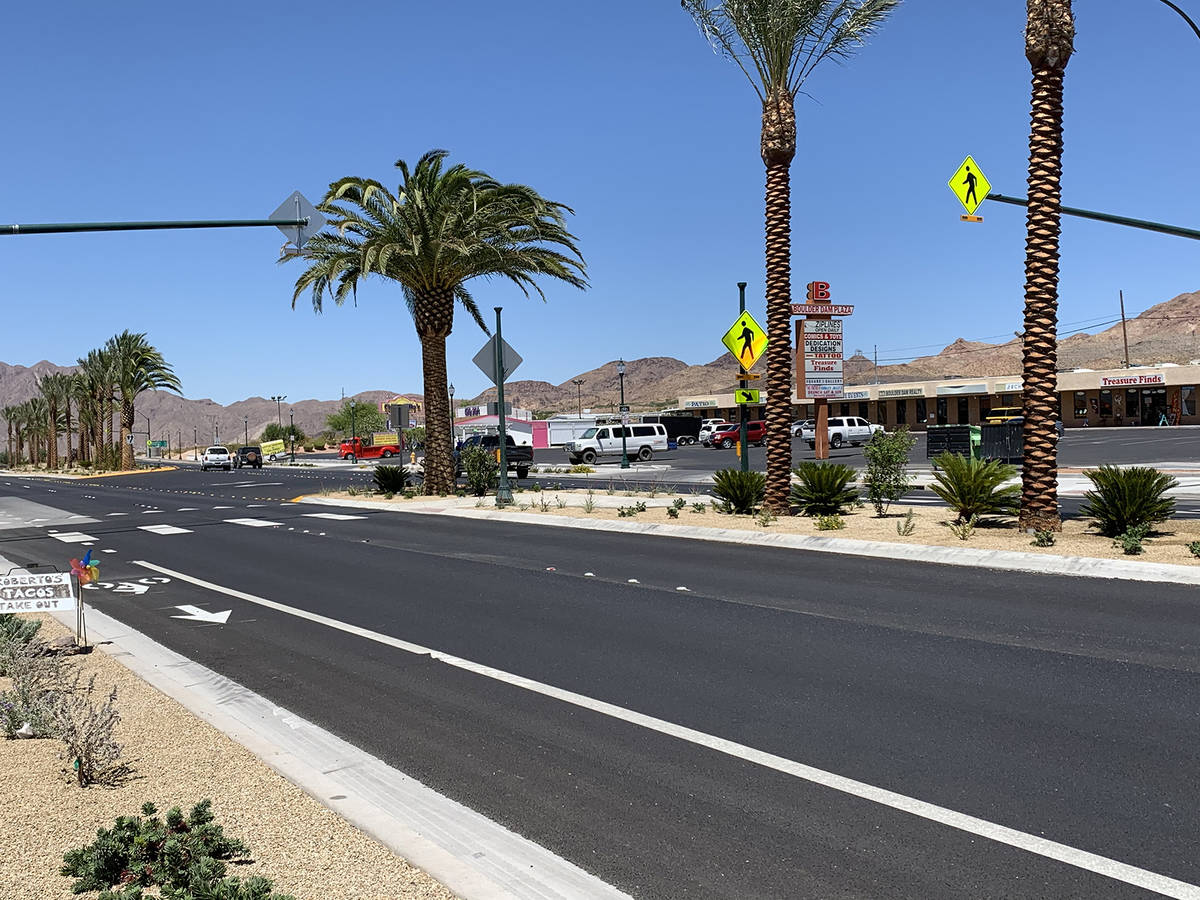 (Hali Bernstein Saylor/Boulder City Parkway) New landscaping, bicycle lanes and pedestrian cros ...