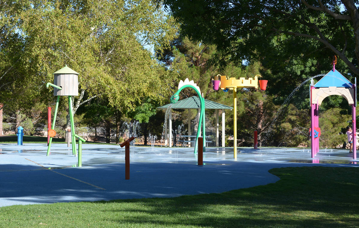 Celia Shortt Goodyear/Boulder City Review Boulder City's Splash Park at Veterans' Memorial Park ...