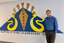 (Jason Schrock) King Elementary School's new principal, Jason Schrock, is excited to return th ...