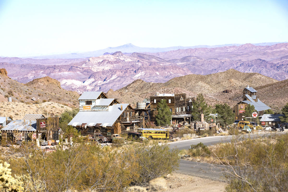 Rachel Aston/Las Vegas Review-Journal Nelson is a ghost town 45 minutes from Las Vegas. One hun ...