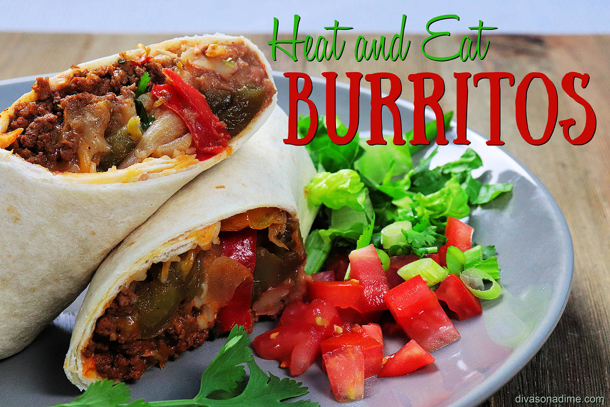 Homemade burritos make quick, easy lunch