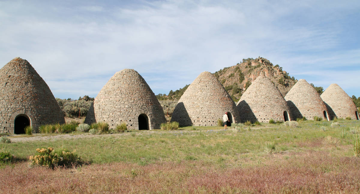 (Deborah Wall) Ward Charcoal Ovens State Historical Park is about 18 miles south of Ely.