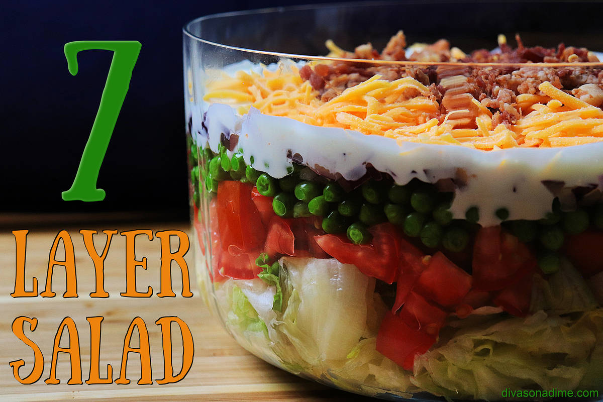 (Patti Diamond) A seven-layer salad can easily be made in advance, making it ideal for a Labor ...
