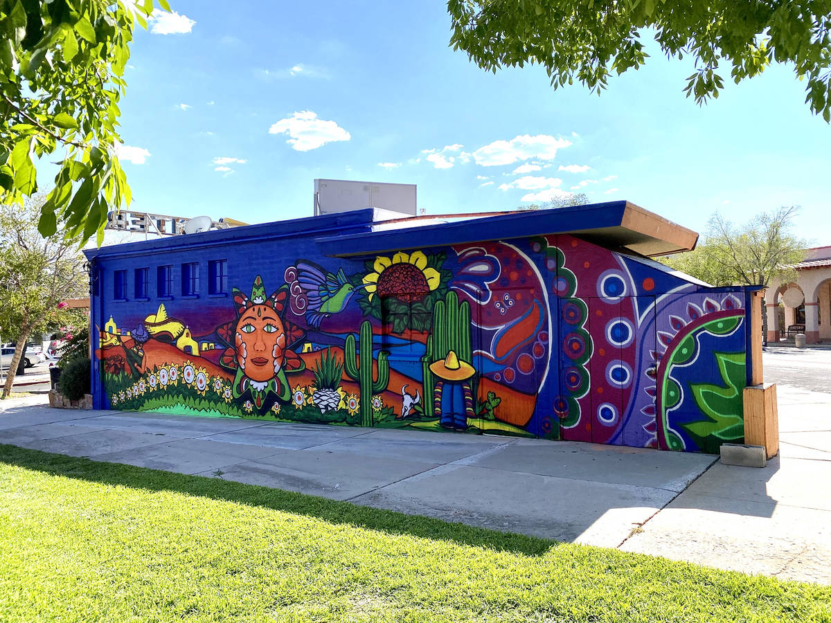 Oscar Garcia Las Vegas artist Oscar Garcia recently completed a mural in town at the Western an ...