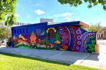 Oscar Garcia Las Vegas artist Oscar Garcia recently completed a mural in town at the Western an ...