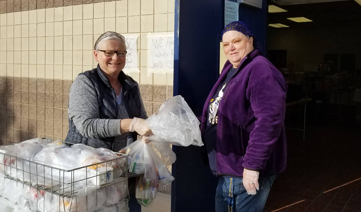Though Clark County School District made efforts to provide meals to students during the pandem ...