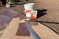 (Norma Vally) Sealing natural stone pavers will help protect them against the harsh desert sun ...