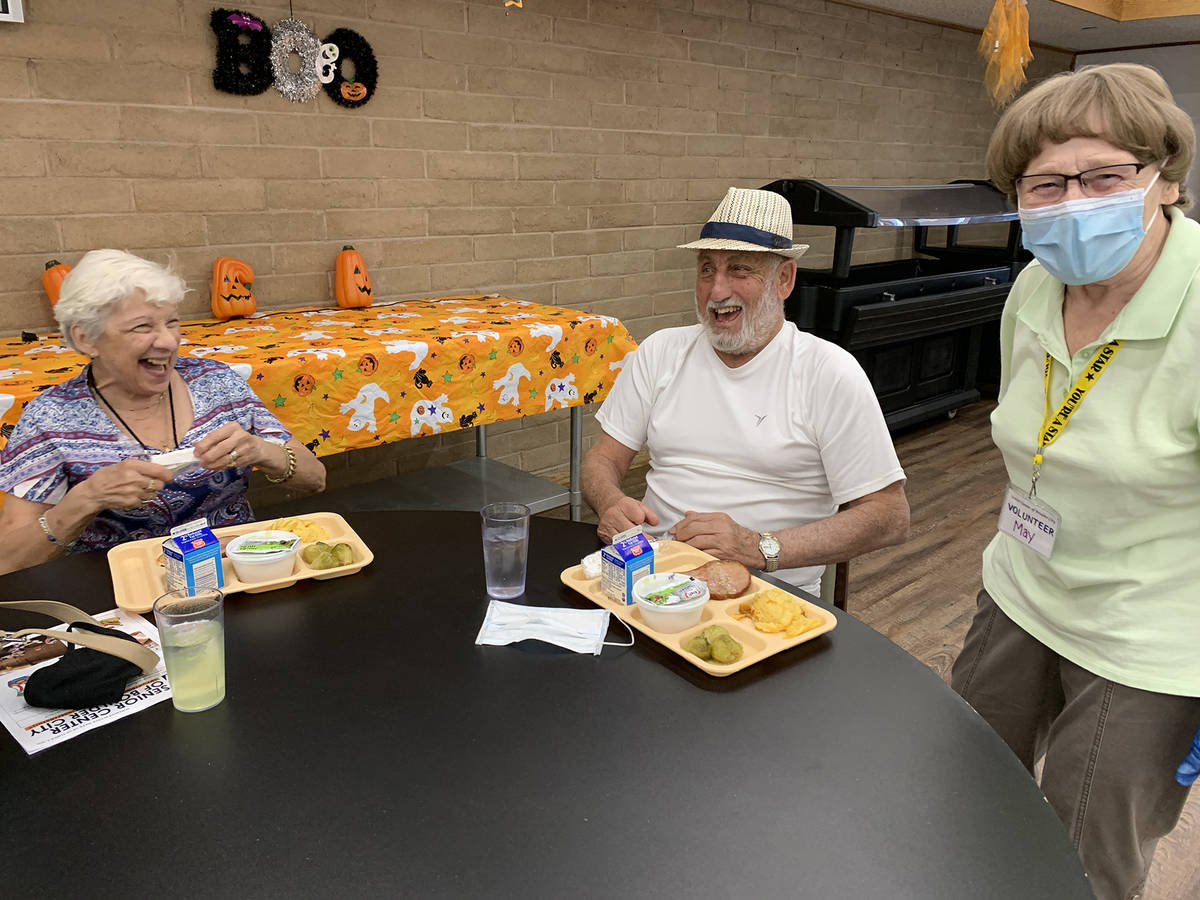 (Hali Bernstein Saylor/Boulder City Review) Joan and Frank Pomellitto, left and center, are ser ...