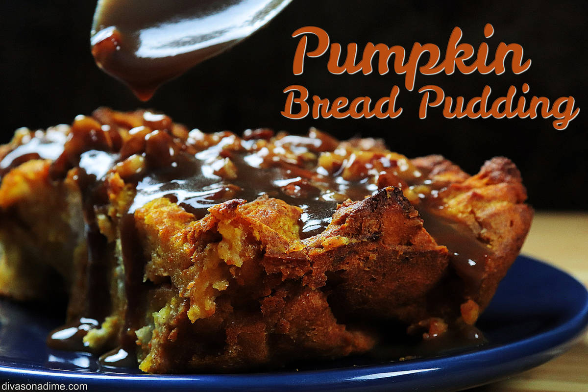 (Patti Diamond) Pureed pumpkin gives bread pudding a seasonal twist, making the nostalgic comfo ...