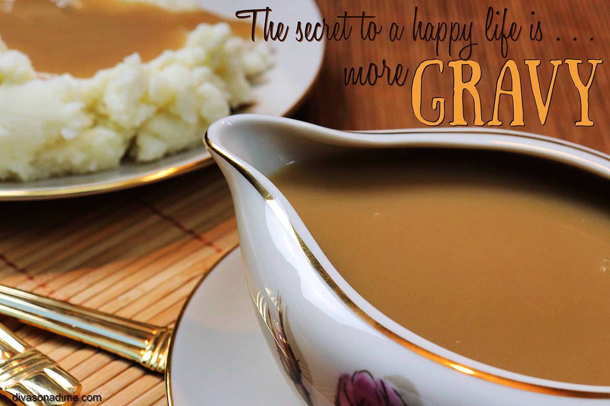 (Patti Diamond) A bit of extra gravy can help fix a variety of problems you may encounter, such ...