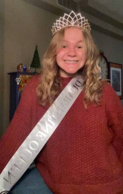 Boulder City High School Senior Abbi Matthews is crowned the 2020 Homecoming queen for Boulder ...