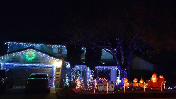 Dennis Chatwin The home at 1405 Bronco Road is lit up every night from 5:30-9 p.m.
