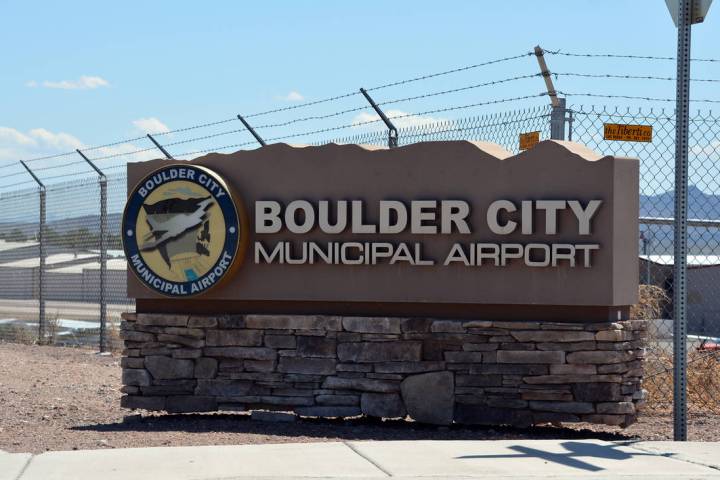 The installation of an air traffic control tower at the Boulder City Municipal Airport is part ...