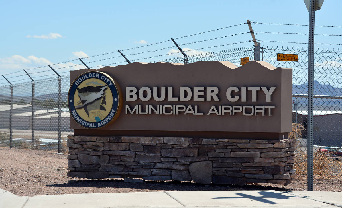 The installation of an air traffic control tower at the Boulder City Municipal Airport is part ...