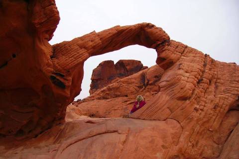 (Deborah Wall) Natural arches, holes, windows and other sandstone formations can be found throu ...