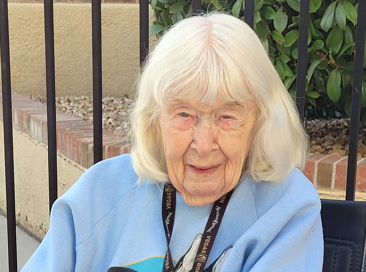 Celia Shortt Goodyear/Boulder City Review Dorothy Burns turns 103 on Monday, Dec. 7, 2020. She ...
