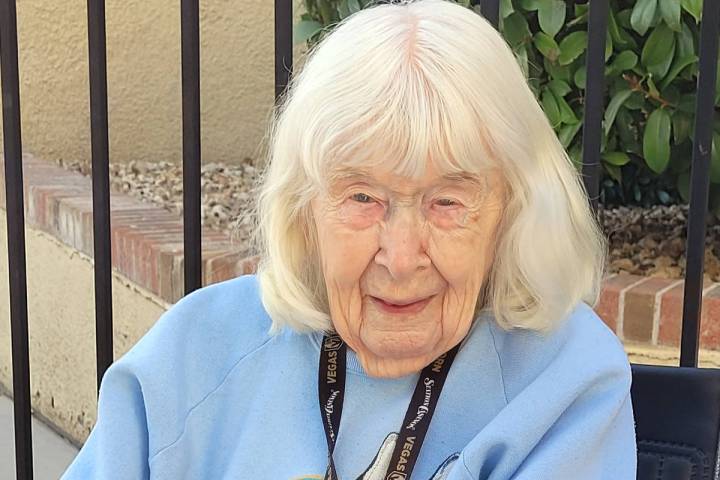 Celia Shortt Goodyear/Boulder City Review Dorothy Burns turns 103 on Monday, Dec. 7, 2020. She ...