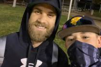 (Katie Kilar) Bryce Harper, left, who was raised in Las Vegas and now plays for the Philadelphi ...