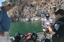 Fishing attracts hundreds of people to Lake Mead National Recreation Area each year, including ...