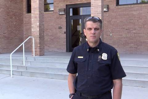 (Boulder City) Boulder City Fire Chief Will Gray is heading the city's Emergency Operations Cen ...