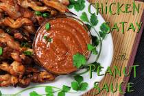 (Patti Diamond) A simple to make peanut sauce adds flavor and extra protein to chicken satay. I ...