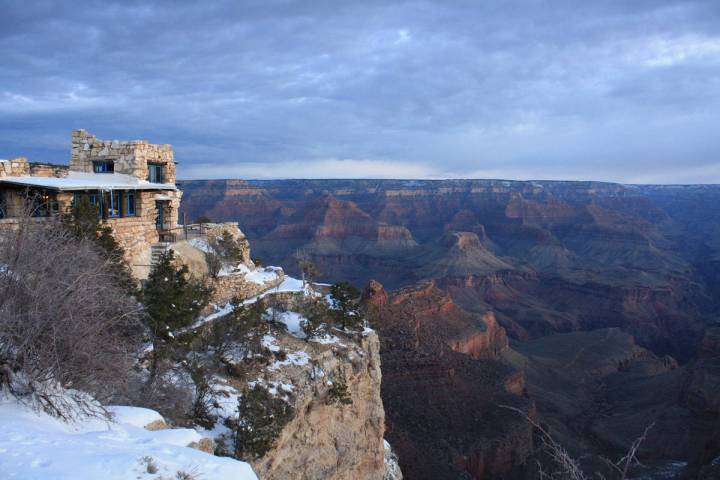 (Deborah Wall) Kolb Studio sits directly on the rim of the Grand Canyon in the Arizona national ...