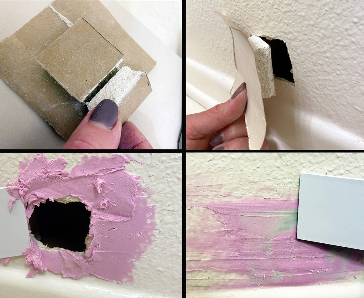 (Norma Vally) Repairing holes in a wall often require a “hot patch” in the drywal ...