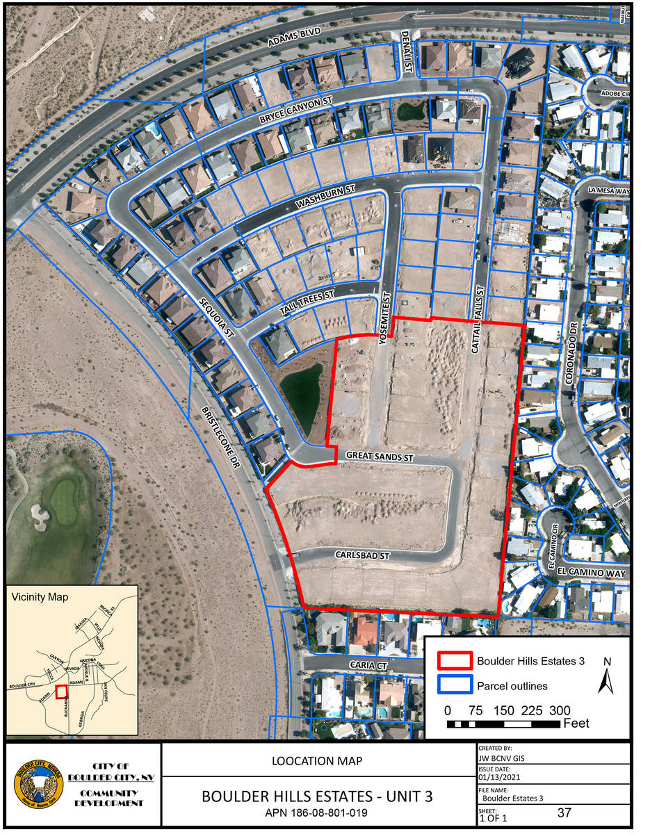 Boulder City StoryBook Homes can begin the final phase of Boulder Hills Estates after City Cou ...