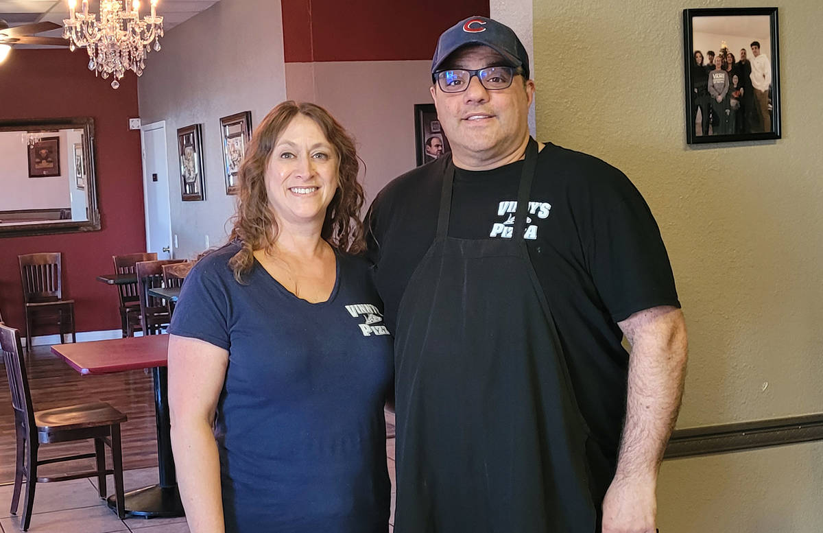 Celia Shortt Goodyear/Boulder City Review Vincenzo "Vinny" Cimino and his wife, Tina, were rece ...