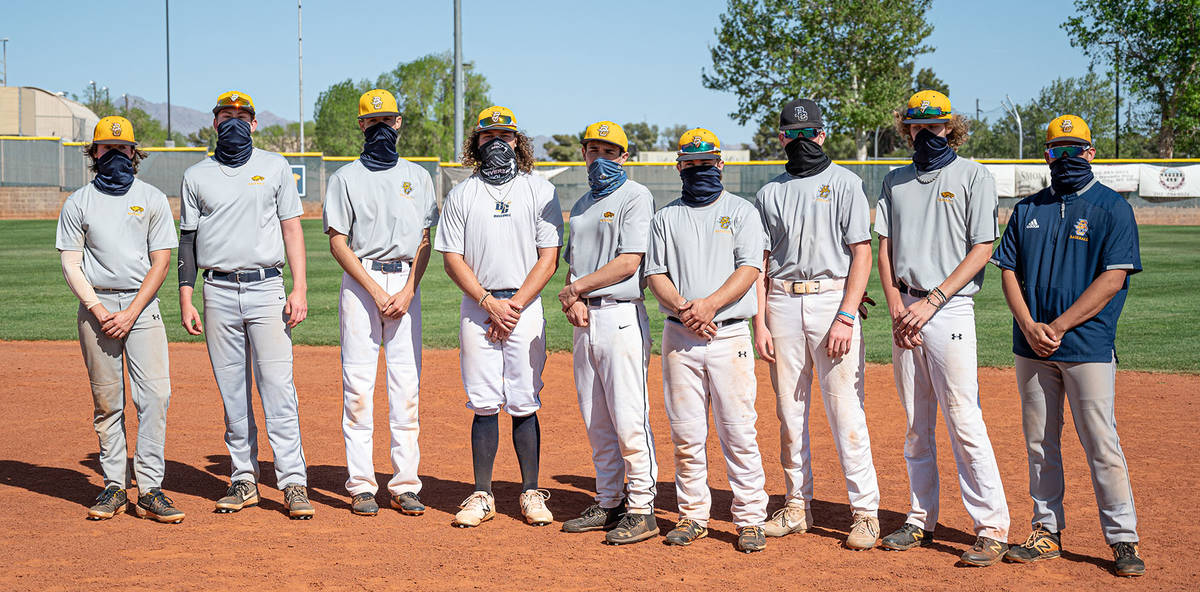(Jamie Jane/Boulder City Review) Members of Boulder City High School’s varsity baseball ...