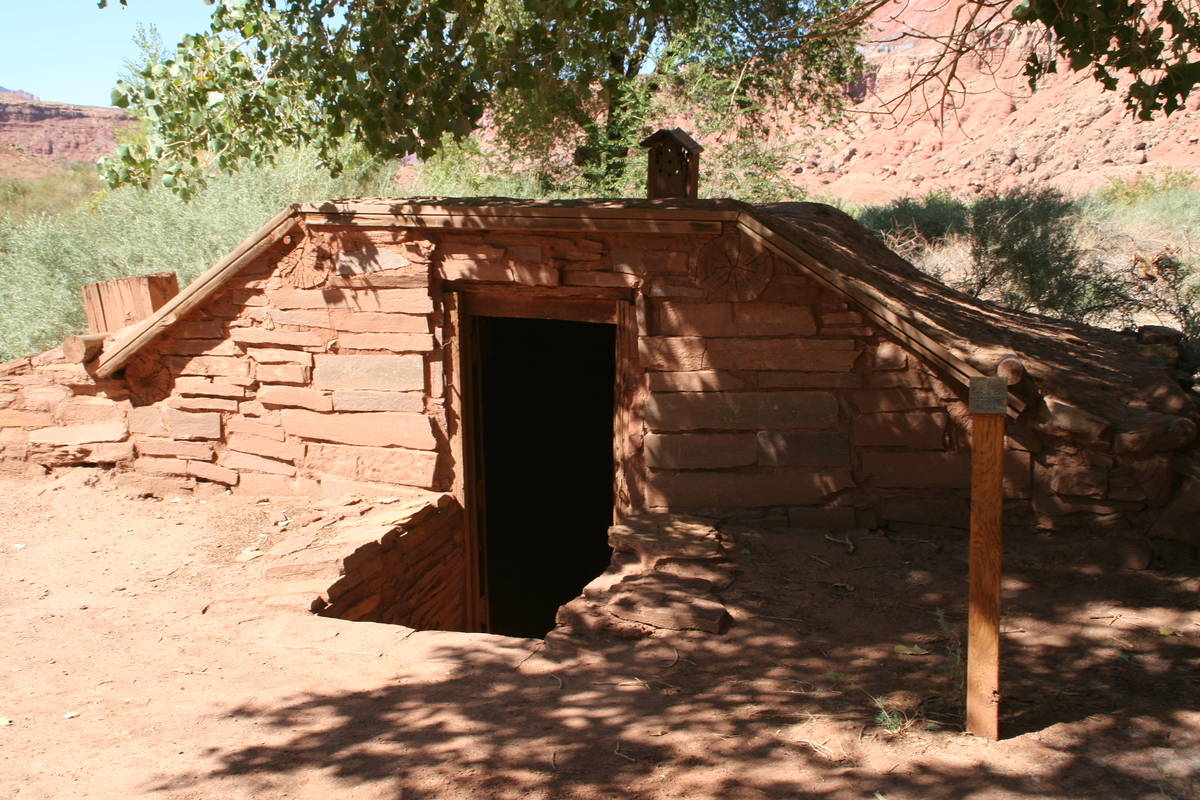 (Deborah Wall) The stone dugout at Lonely Dell Historic Ranch was often the coolest place on th ...