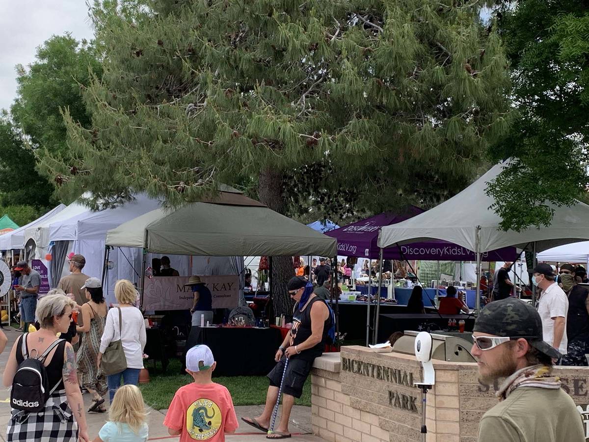 (Hali Bernstein Saylor/Boulder City Review) A business expo was part of the Spring Jamboree pre ...