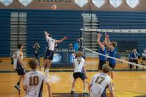 (Jamie Jane/Boulder City Review) Boulder City High School’s boys varsity volleyball team ...