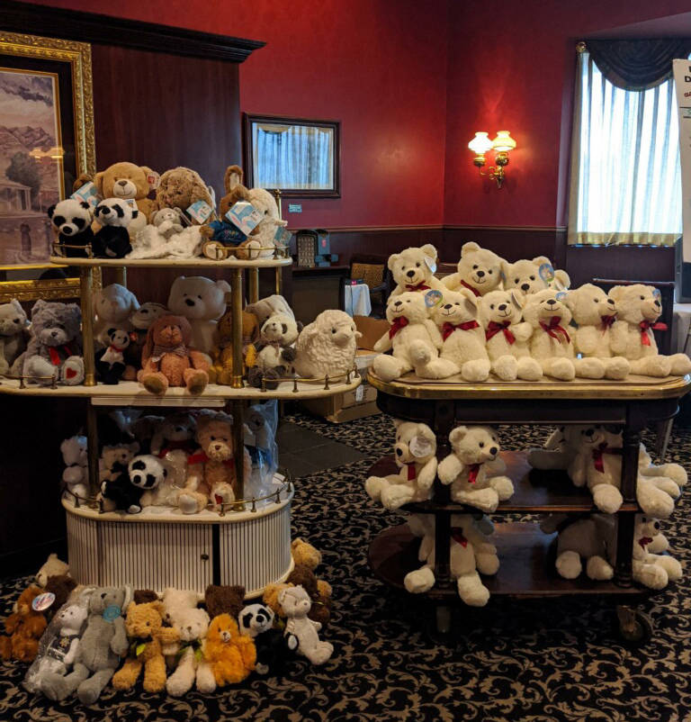 (Boulder Business Development) More than 50 stuffed animals were donated by members of the Boul ...